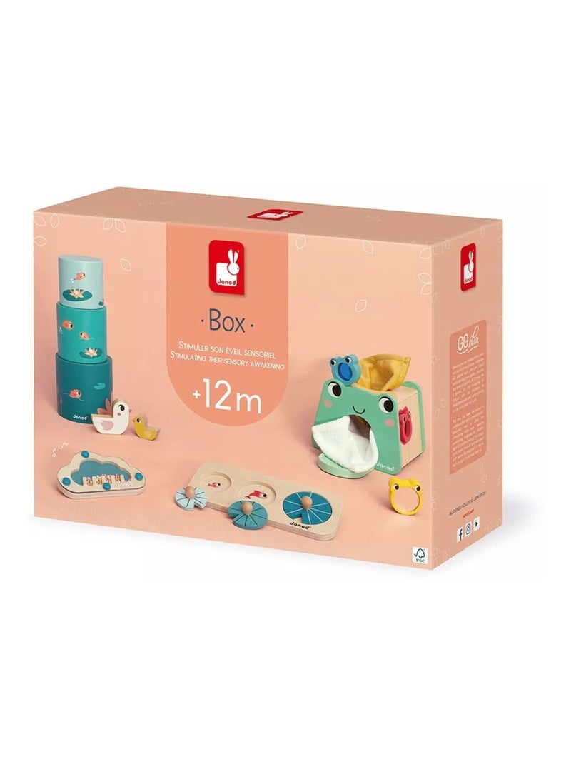 Coffret d'éveil sensoriel 12 mois Rouge - Kiabi
