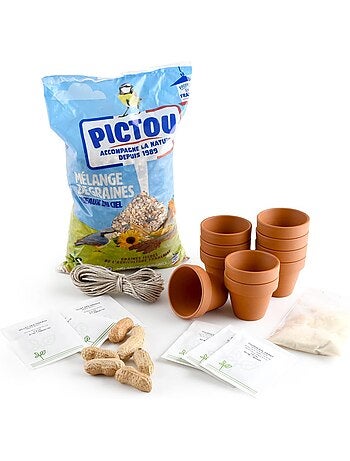 Coffret diy - 10 mangeoires à oiseaux