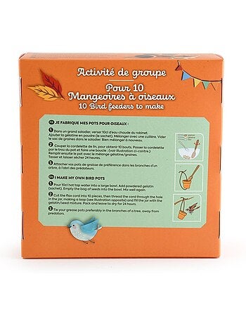 Coffret diy - 10 mangeoires à oiseaux