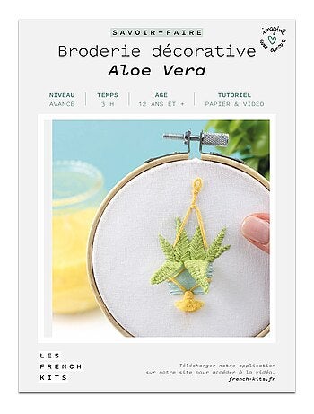 Coffret DIY - Broderie décorative - Plante Aloe Vera - Kiabi