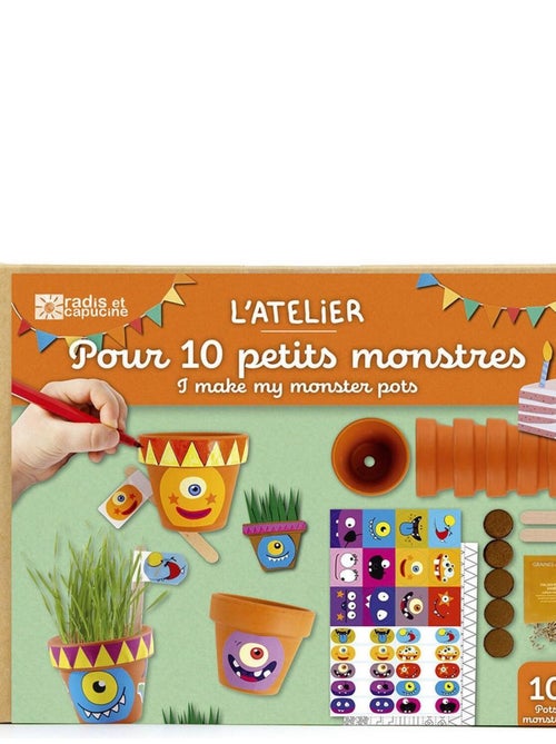 Coffret DIY - Je fabrique mes pots monstres - Kiabi