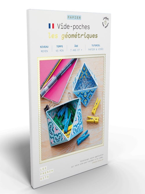 Coffret DIY origami - 2 Vide-poches - motif - French Kits - Kiabi