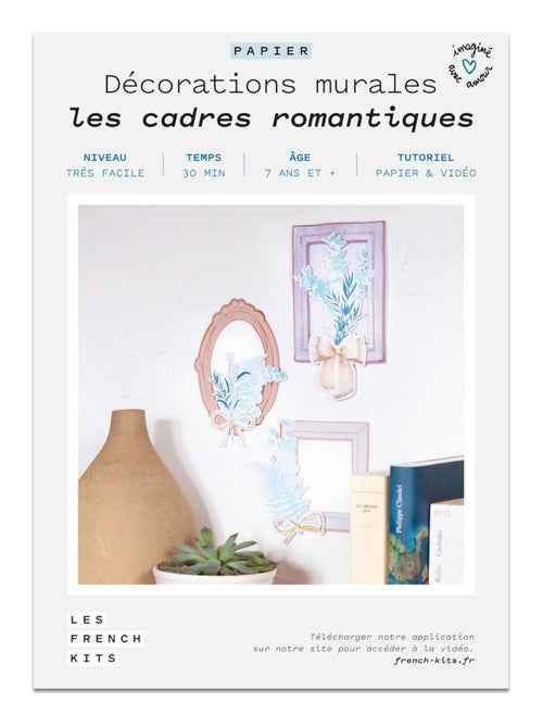 Coffret DIY papier - 3 Cadres - Style romantique - French Kits - Kiabi