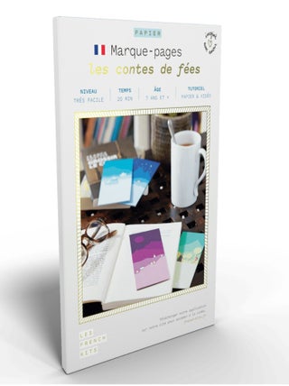 Coffret DIY papier - 4 Marque-pages - Contes de - French Kits