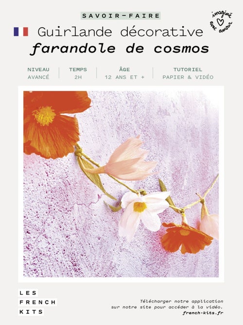 Coffret DIY papier - Guirlande décorative florale - French Kits - Kiabi