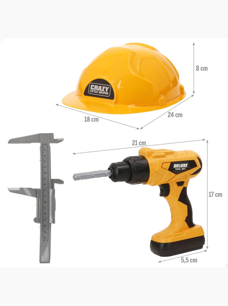 Coffret d'outils avec perceuse électrique + 3 ans colorbaby mes outils N/A - Kiabi