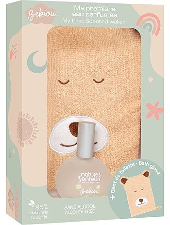 Coffret eau de senteur bébé mixte 50 ml sans alcool avec gant