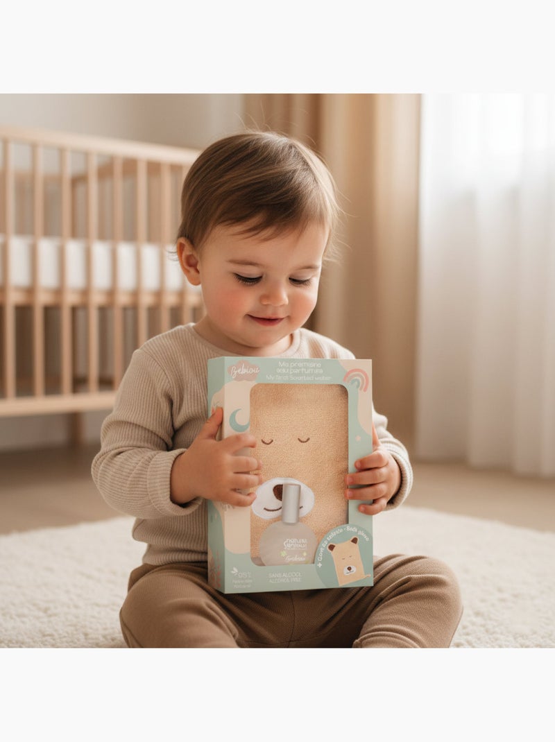 Coffret eau de senteur bébé mixte 50 ml sans alcool avec gant Beige - Kiabi