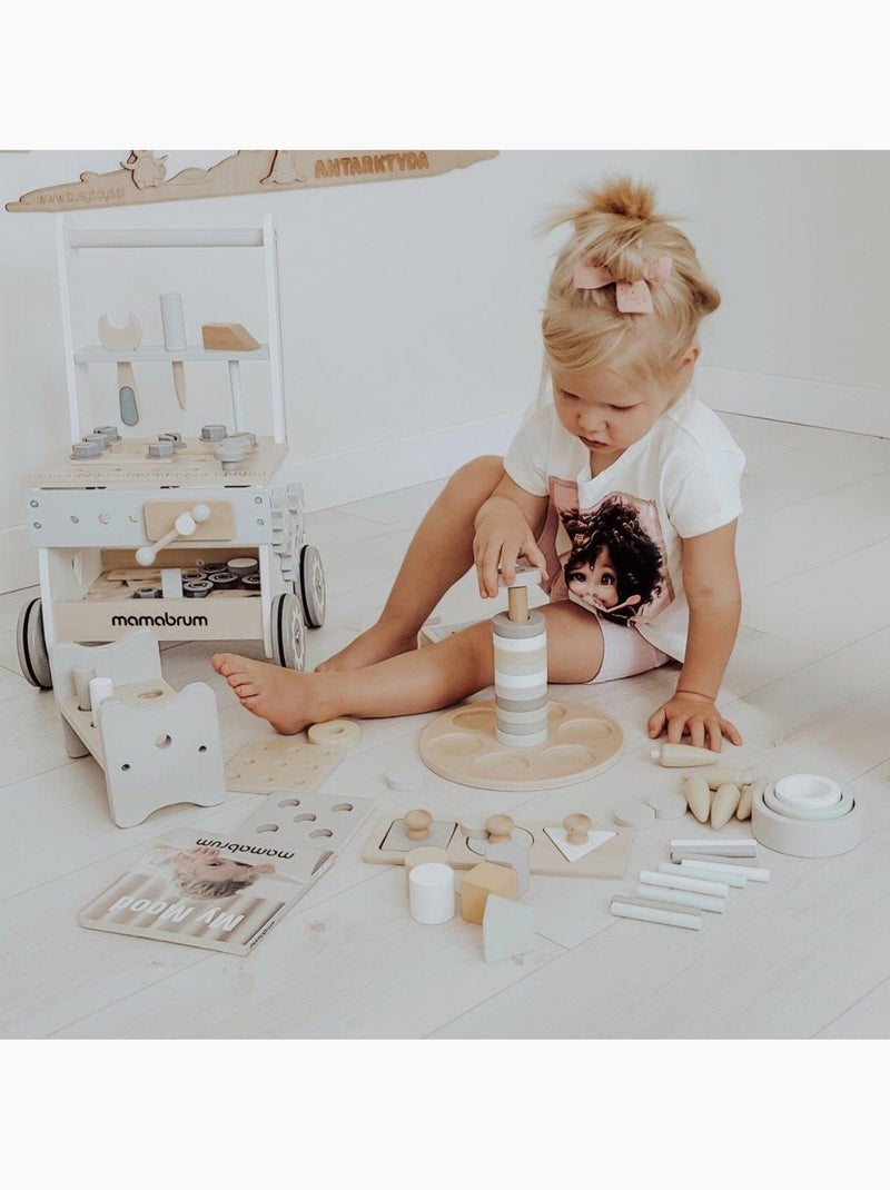 Coffret educatif montessori bois 6 jouets eveil premier age mamabrum N/A - Kiabi