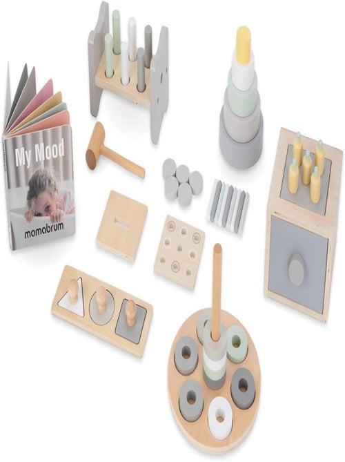 Coffret Éducatif Montessori, Jeux d'éveil bébé 12 mois - Puzzle Montessori - Kiabi