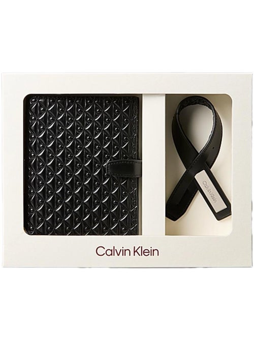 Coffret Etui passeport + Étiquette à bagages Homme Calvin Klein Jeans - Kiabi