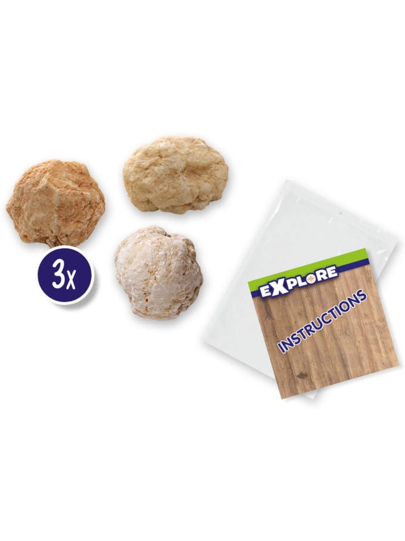 Coffret Explore : Géodes à ouvrir Multicolore - Kiabi