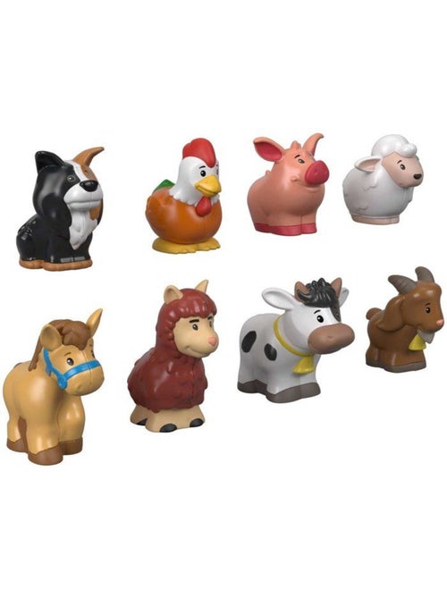 Coffret figurines - fisher-price - little people animaux gfl21 - 8 figurines - ferme - Kiabi