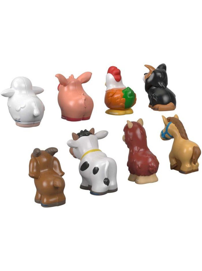 Coffret figurines - fisher-price - little people animaux gfl21 - 8 figurines - ferme Multicolore - Kiabi