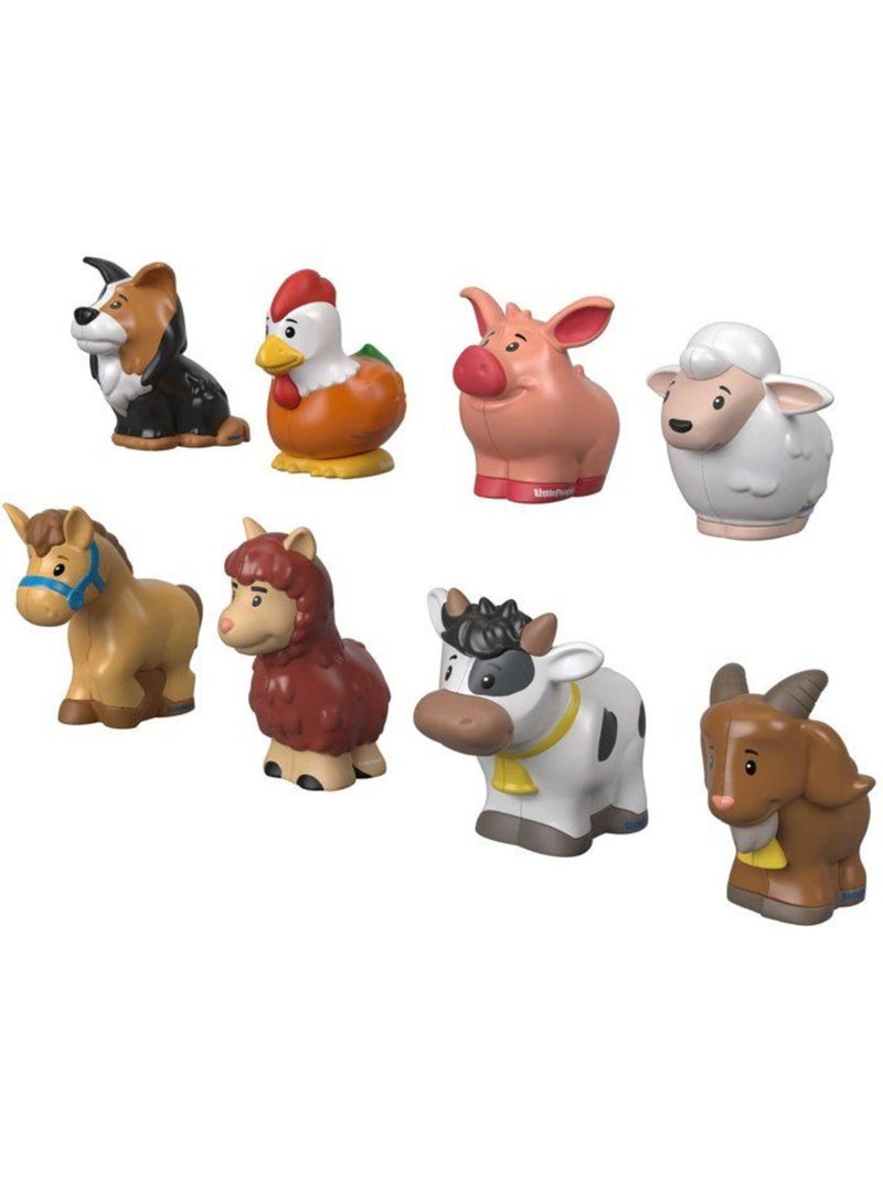 Coffret figurines - fisher-price - little people animaux gfl21 - 8 figurines - ferme Multicolore - Kiabi