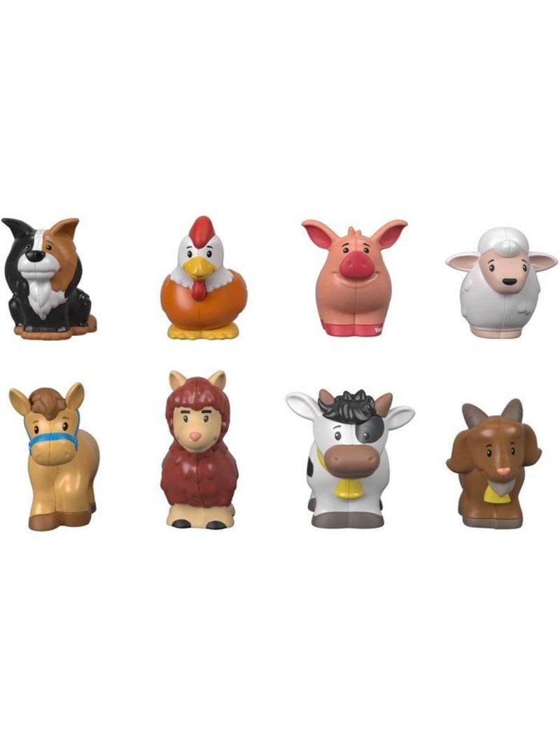 Coffret figurines - fisher-price - little people animaux gfl21 - 8 figurines - ferme Multicolore - Kiabi