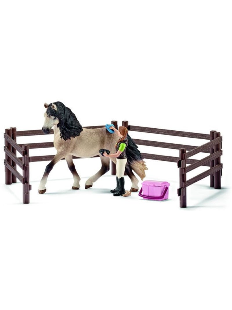 Coffret figurines - kit de soin chevaux andalous 9 pièces - schleich horse club Marron - Kiabi
