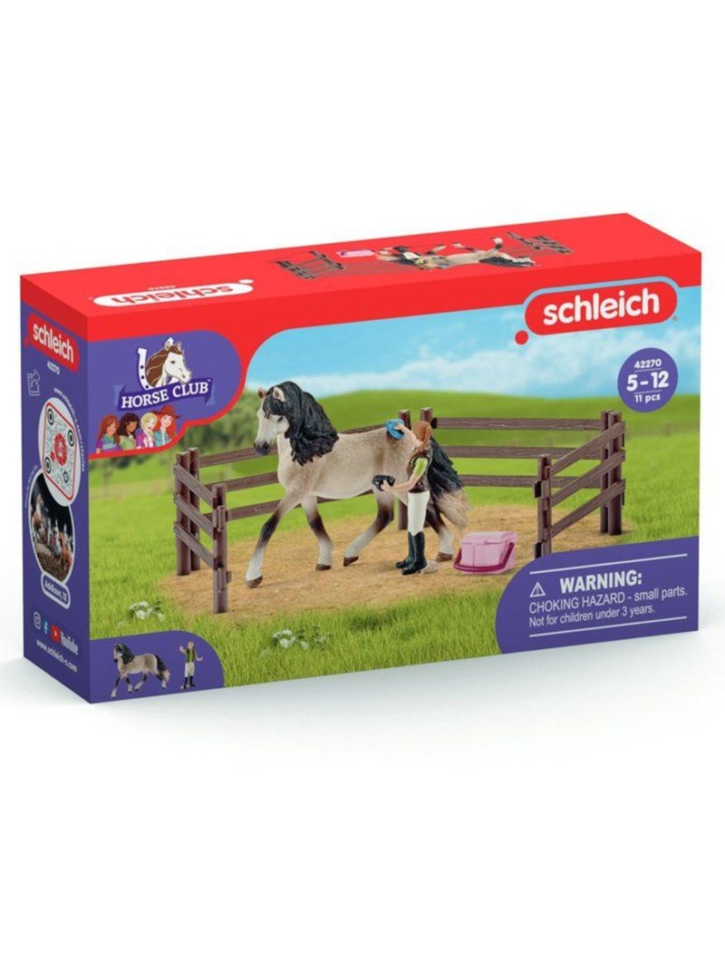 Coffret figurines - kit de soin chevaux andalous 9 pièces - schleich horse club Marron - Kiabi