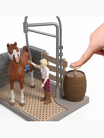Coffret figurines équestre aire de lavage de sofia 26 pcs - schleich