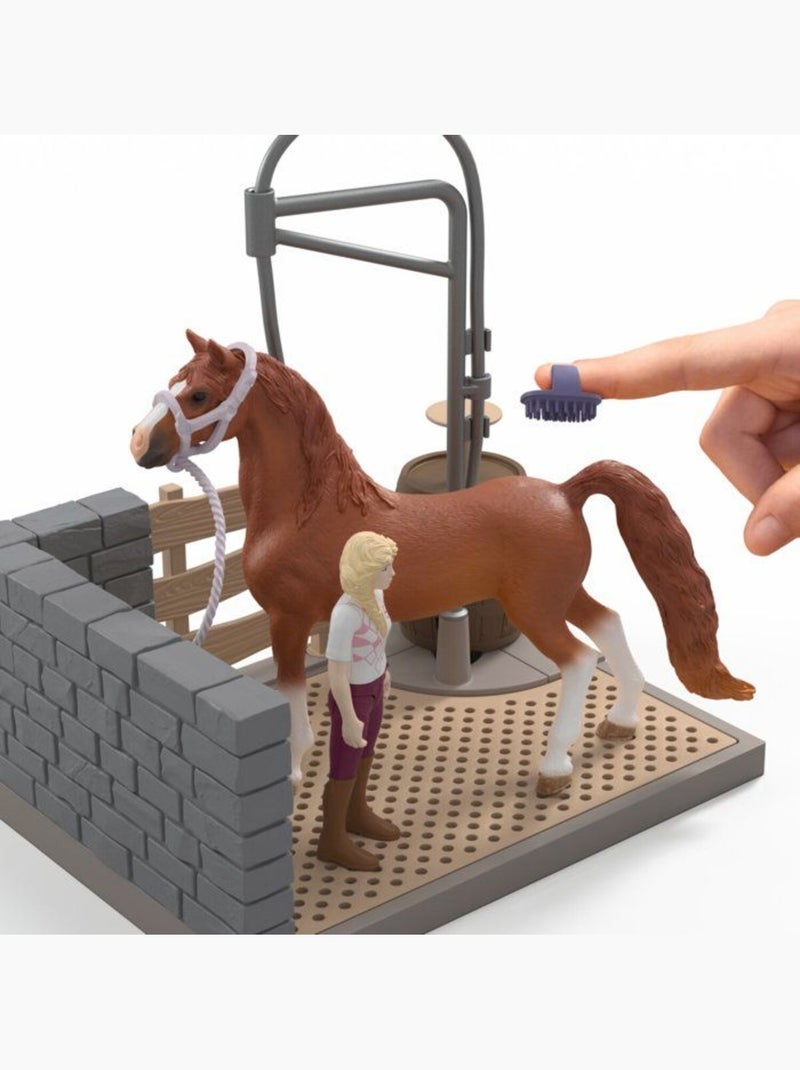 Coffret figurines équestre aire de lavage de sofia 26 pcs - schleich Marron - Kiabi