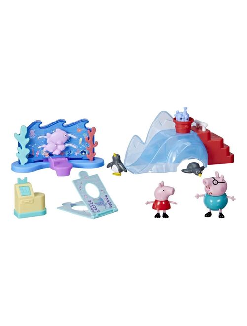 Coffret Figurines Peppa Pig : Peppa à l'aquarium - Kiabi