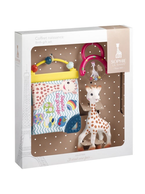 Coffret hochet + livre d'éveil Sophie la girafe Il était une fois - Kiabi