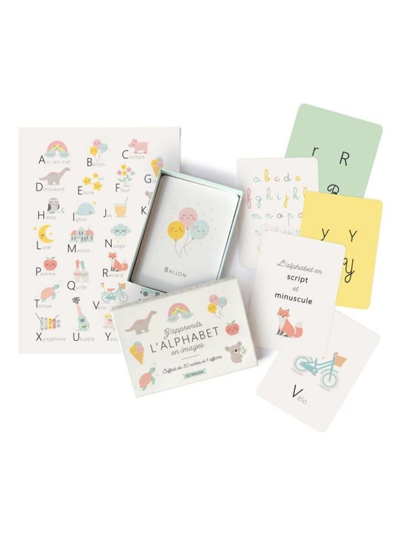 Coffret J'apprends l'alphabet en images N/A - Kiabi