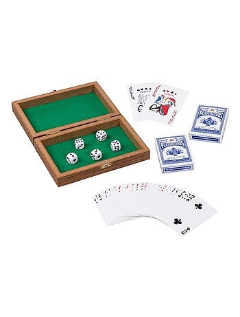 Coffret jeux de cartes et de dés