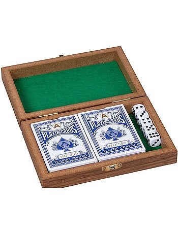 Coffret jeux de cartes et de dés