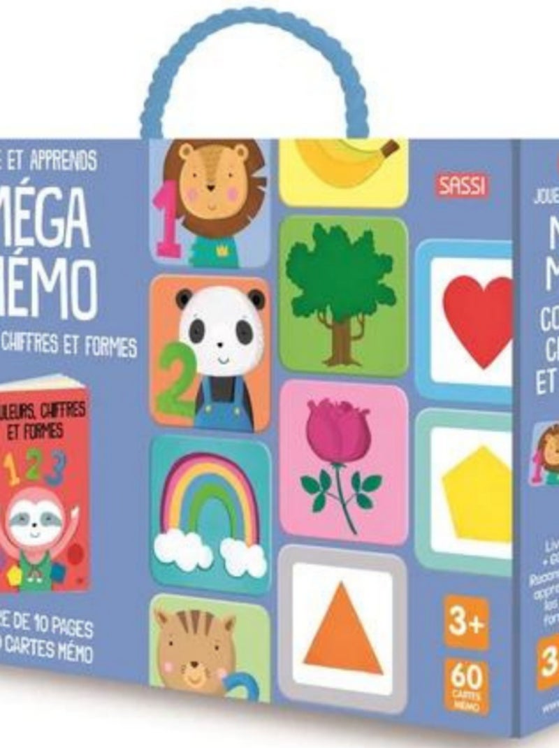 Coffret Joue Et Apprends Méga Mémo Couleurs, Chiffres Et Formes Multicolore - Kiabi