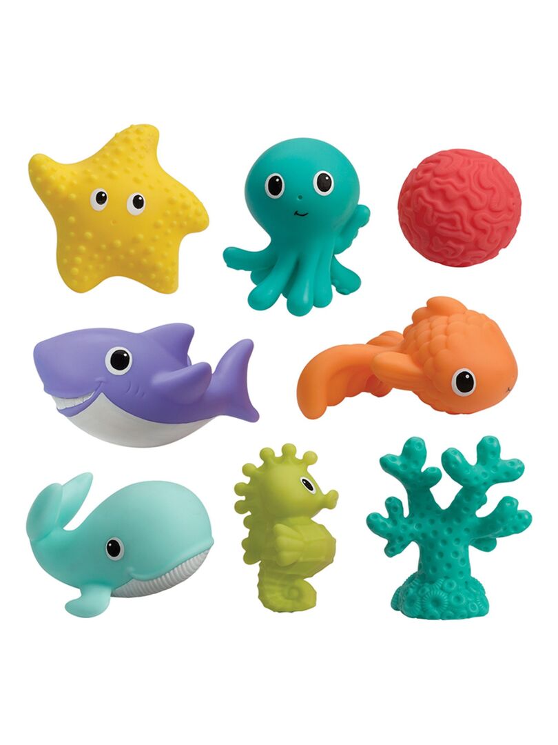 Coffret jouets de bain Aquarium (8 pièces) Bleu - Kiabi
