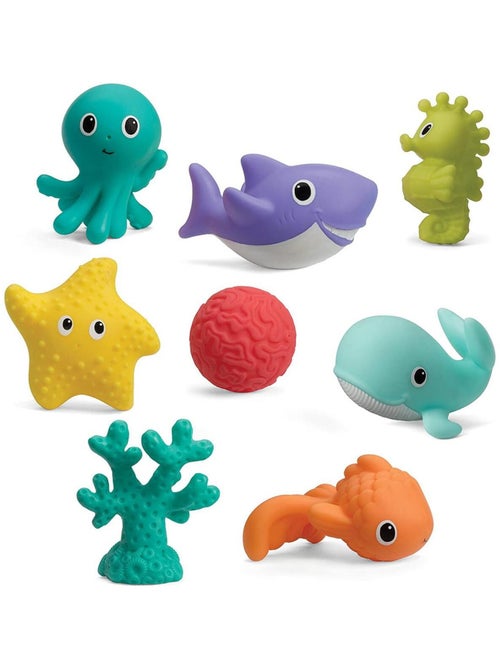 Coffret jouets de bain Aquarium (8 pièces) - Kiabi