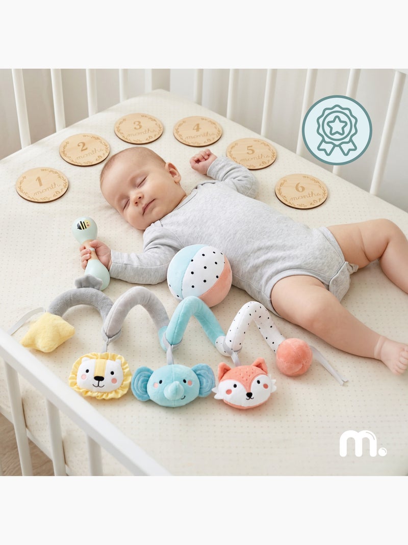 Coffret jouets sensoriels bebe 0m+ hochet suspendre balle disques mamabrum N/A - Kiabi