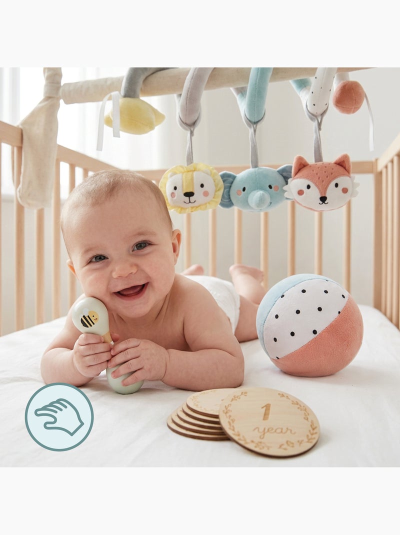 Coffret jouets sensoriels bebe 0m+ hochet suspendre balle disques mamabrum N/A - Kiabi