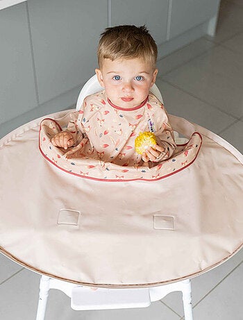 Coffret La DME en toute simplicité- Tidy Tot - Chouette - trois bavoirs, plateau et cuillère bebe