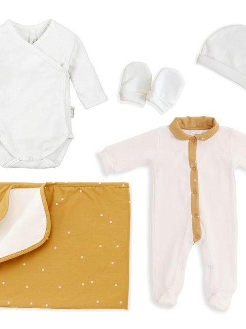 Coffret Layette Naissance Coton Bio Boho - Kiabi