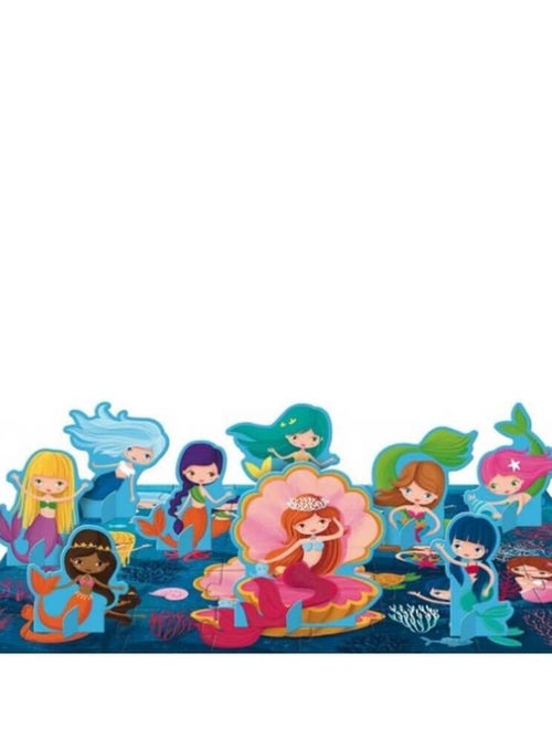 Coffret livre, puzzle 40 pièces et sirènes : Les sirènes - Kiabi