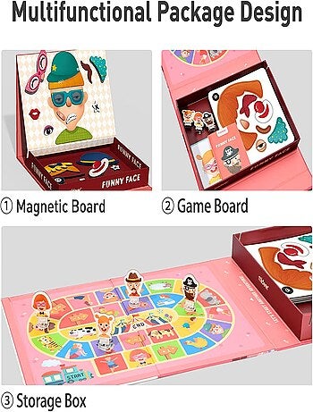 Coffret magnétique funny face 56 pcs