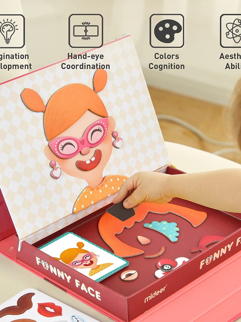 Coffret magnétique Funny Face 56 pcs Rouge - Kiabi