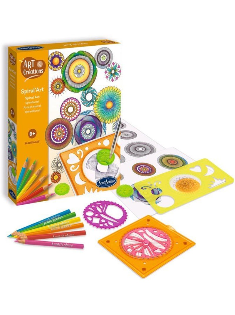 Coffret mandalas Spiral' Art - Art & Créations Blanc - Kiabi