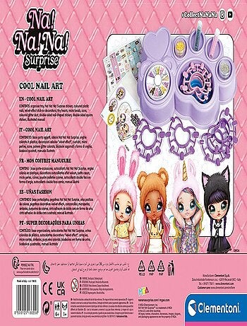 Coffret Manucure Na Na Na ! - Decorate Your Nails - Clementoni