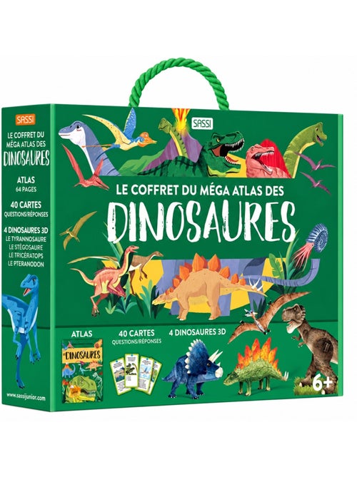 Coffret méga atlas des dinosaures - Kiabi