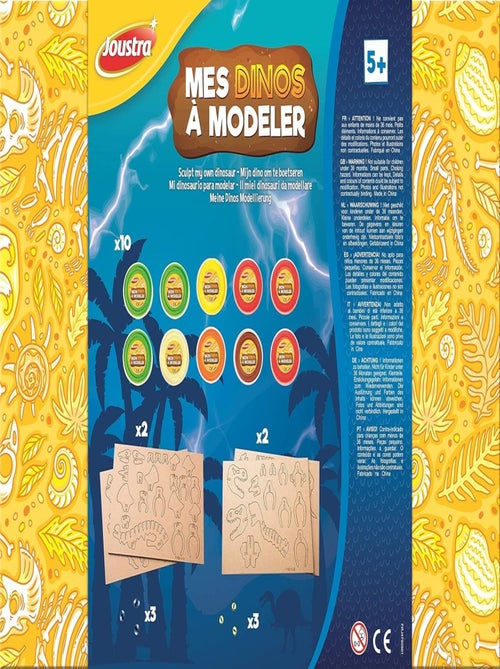 Coffret Mes Dinos à Modeler - Joustra - Kiabi