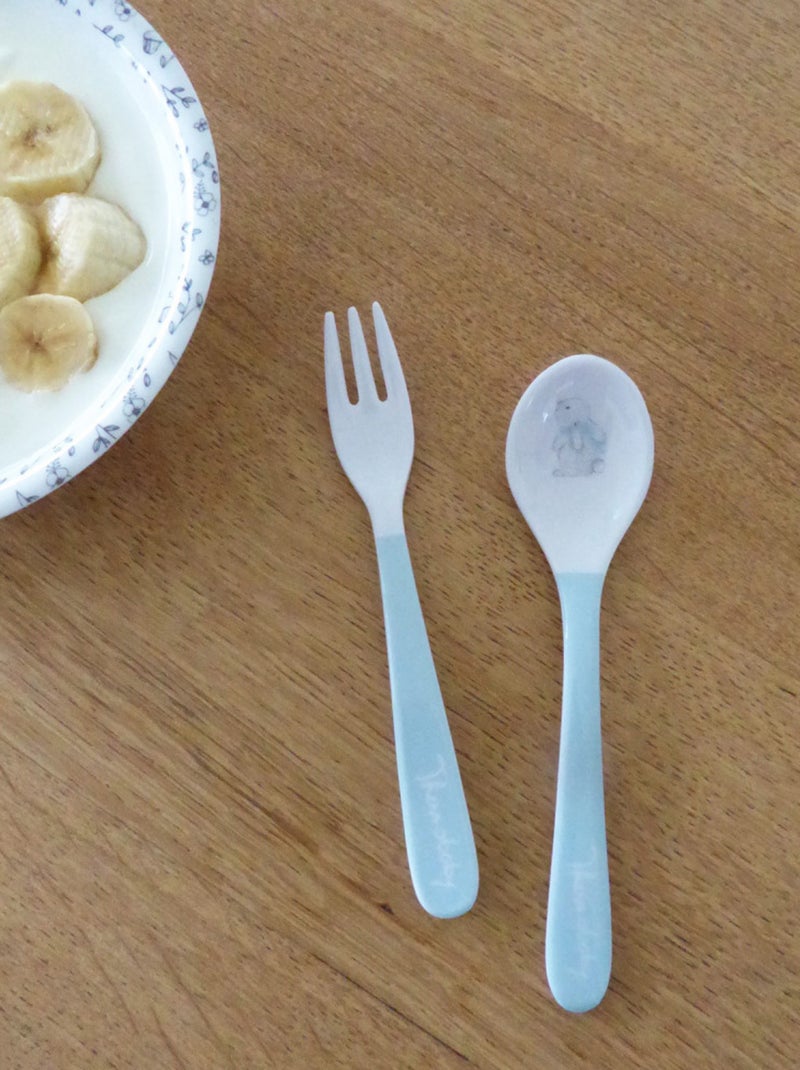 Coffret mes premiers couverts Promenons-nous dans les bois Blanc - Kiabi