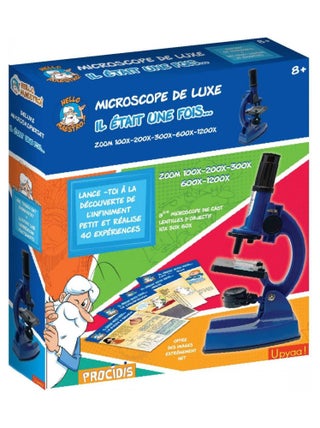 Coffret Microscope Zoom 100 à 1200 - 66 accessoires + 50 Expériences