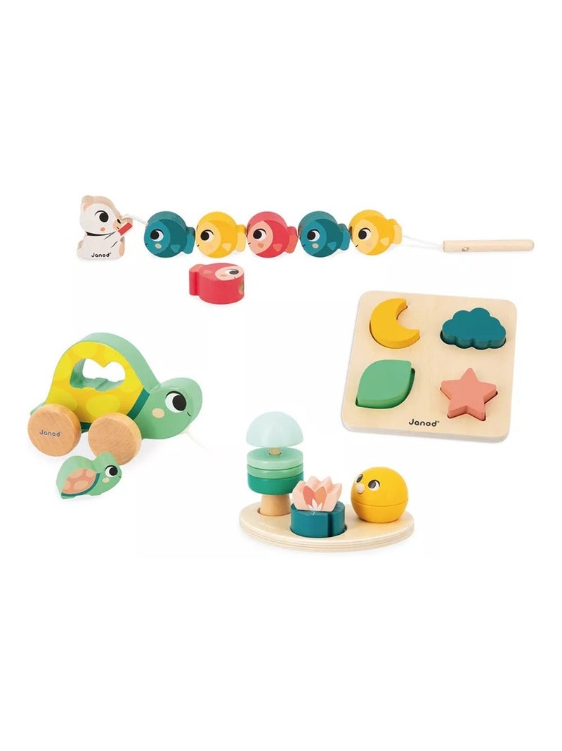 Coffret motricité fine 18 mois Jaune - Kiabi