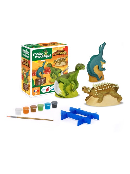 Coffret moulage 3 dinosaures - Kiabi