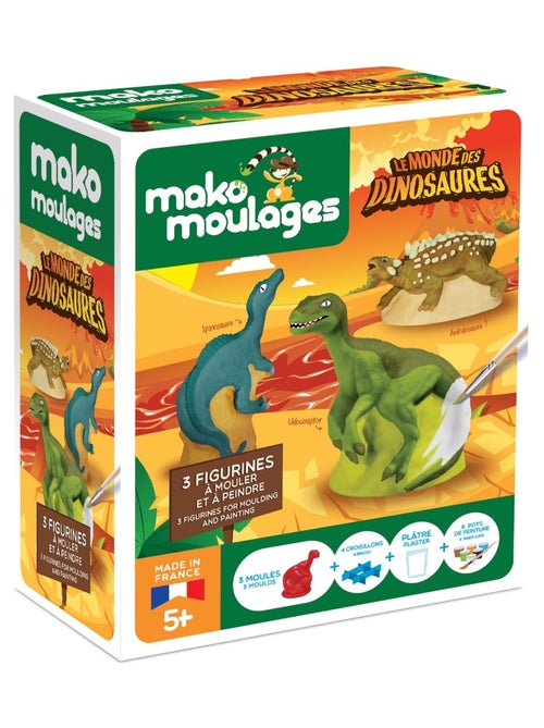 Coffret moulage 3 dinosaures - Kiabi