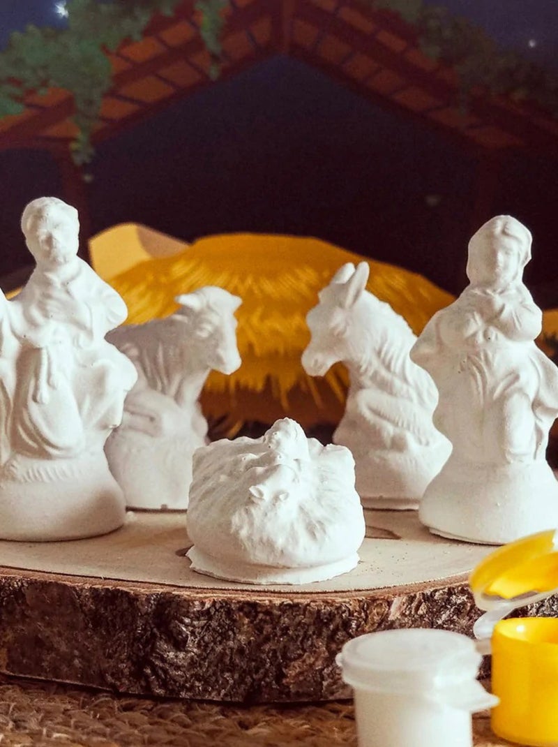 Coffret moulage Crèche de Noël Bleu - Kiabi