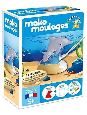 Coffret moulage dauphin et son bébé